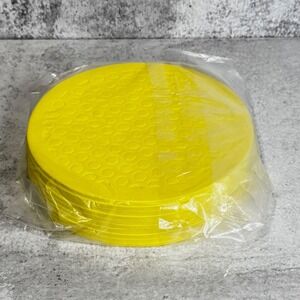 10 Pack Bee Watering Station Floating Foam Honeycomb Discs Yellow 8 Inch